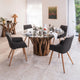 Twiggy - 130cm Round Dining Table & 4 Twiggy Chairs, Grey