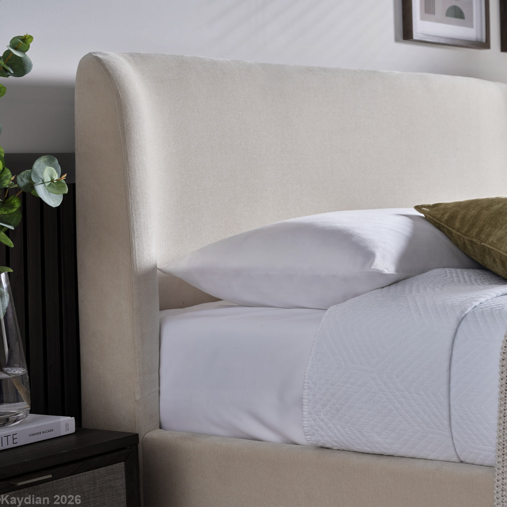 Stamford - Ottoman Bed Frame, Freya Vanilla