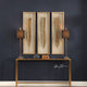 Palma Gold Leaf - Framed Wall Art, Set of 3