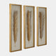 Palma Gold Leaf - Framed Wall Art, Set of 3