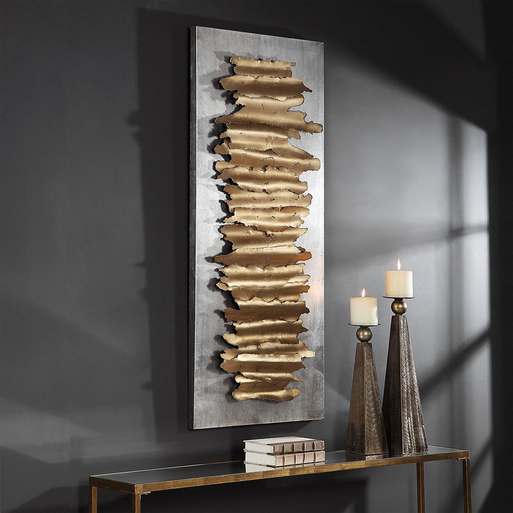 Metallic Tides - Metallic Wall Art