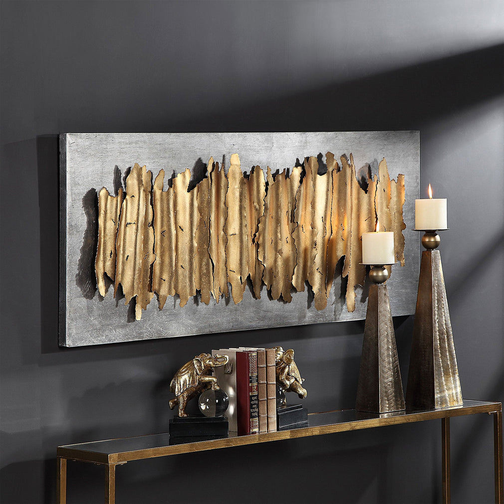 Metallic Tides - Metallic Wall Art