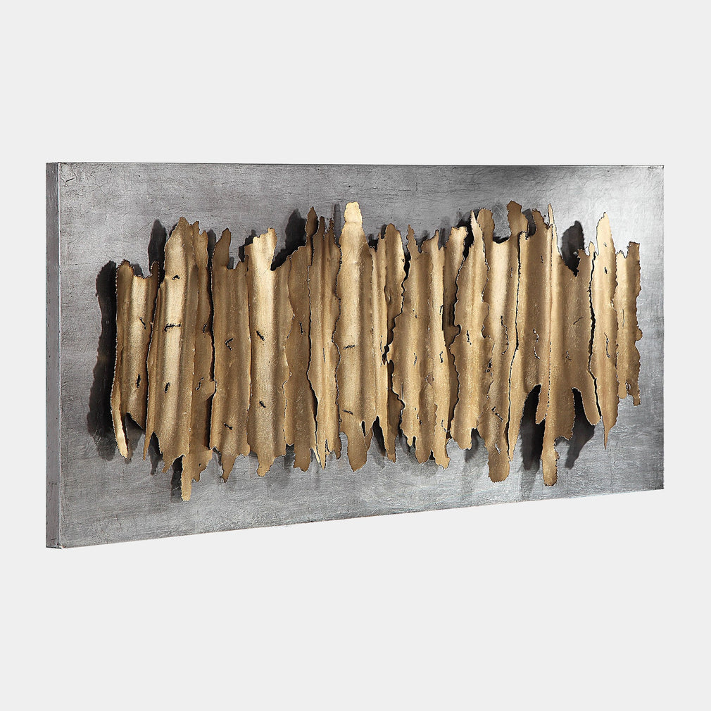 Metallic Tides - Metallic Wall Art