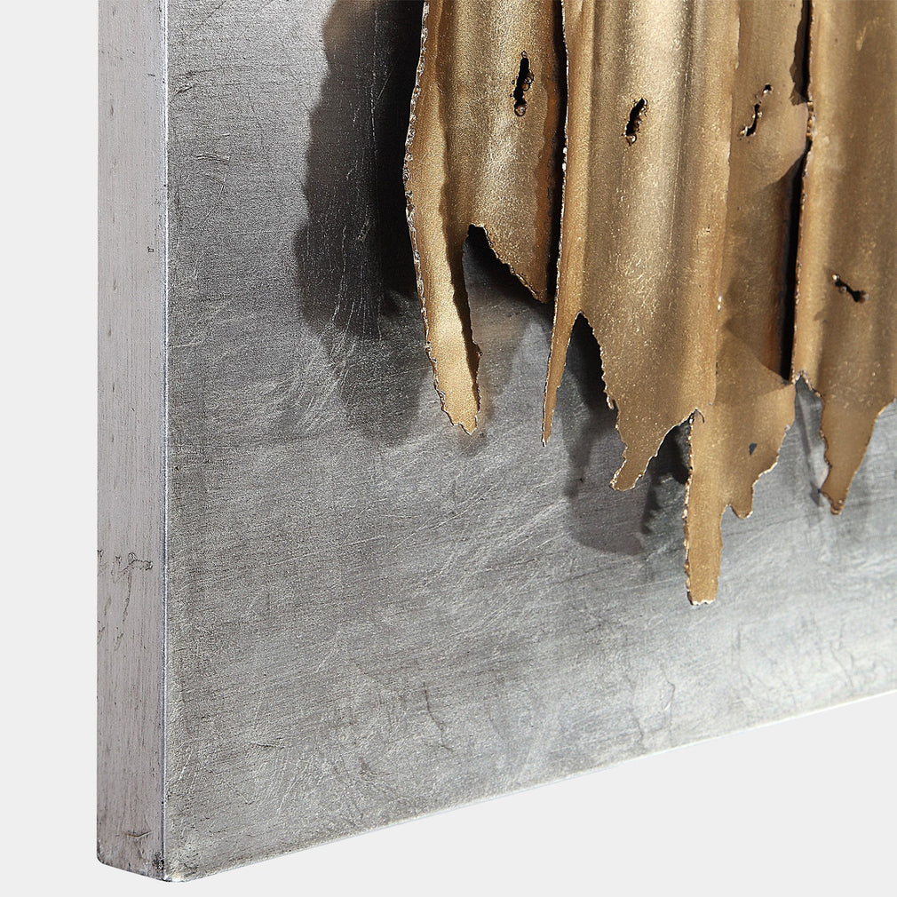 Metallic Tides - Metallic Wall Art