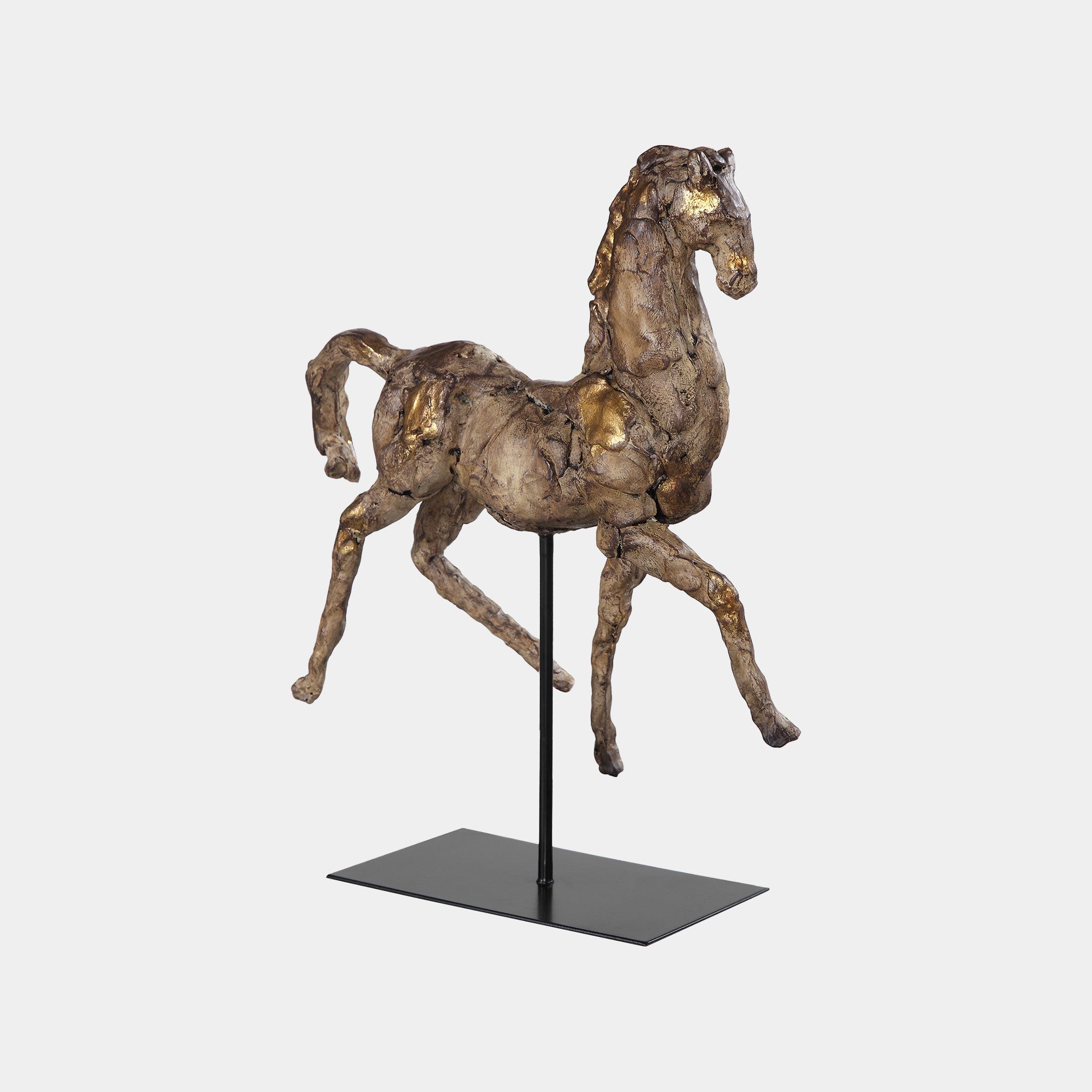 Hermoso - Gold Horse Sculpture