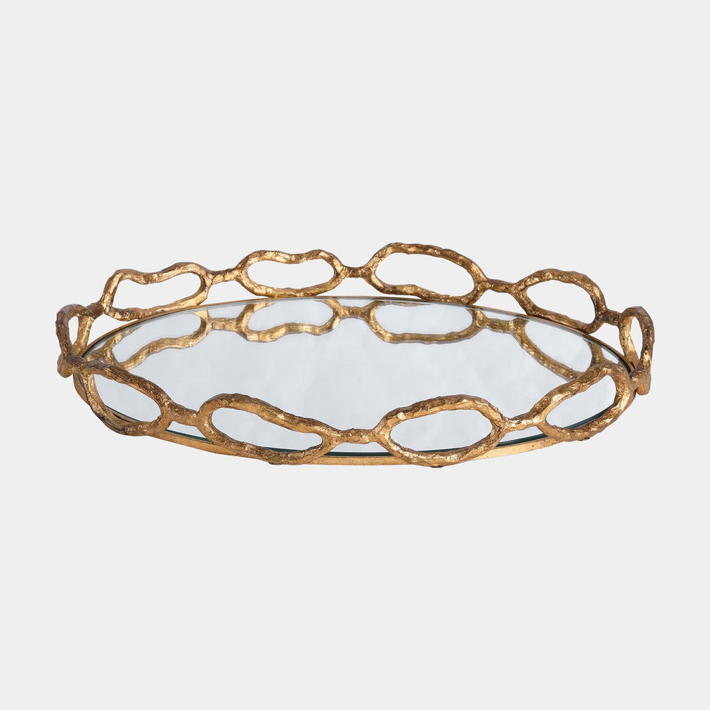 Halo Gold Mirrored - Decorative Tray