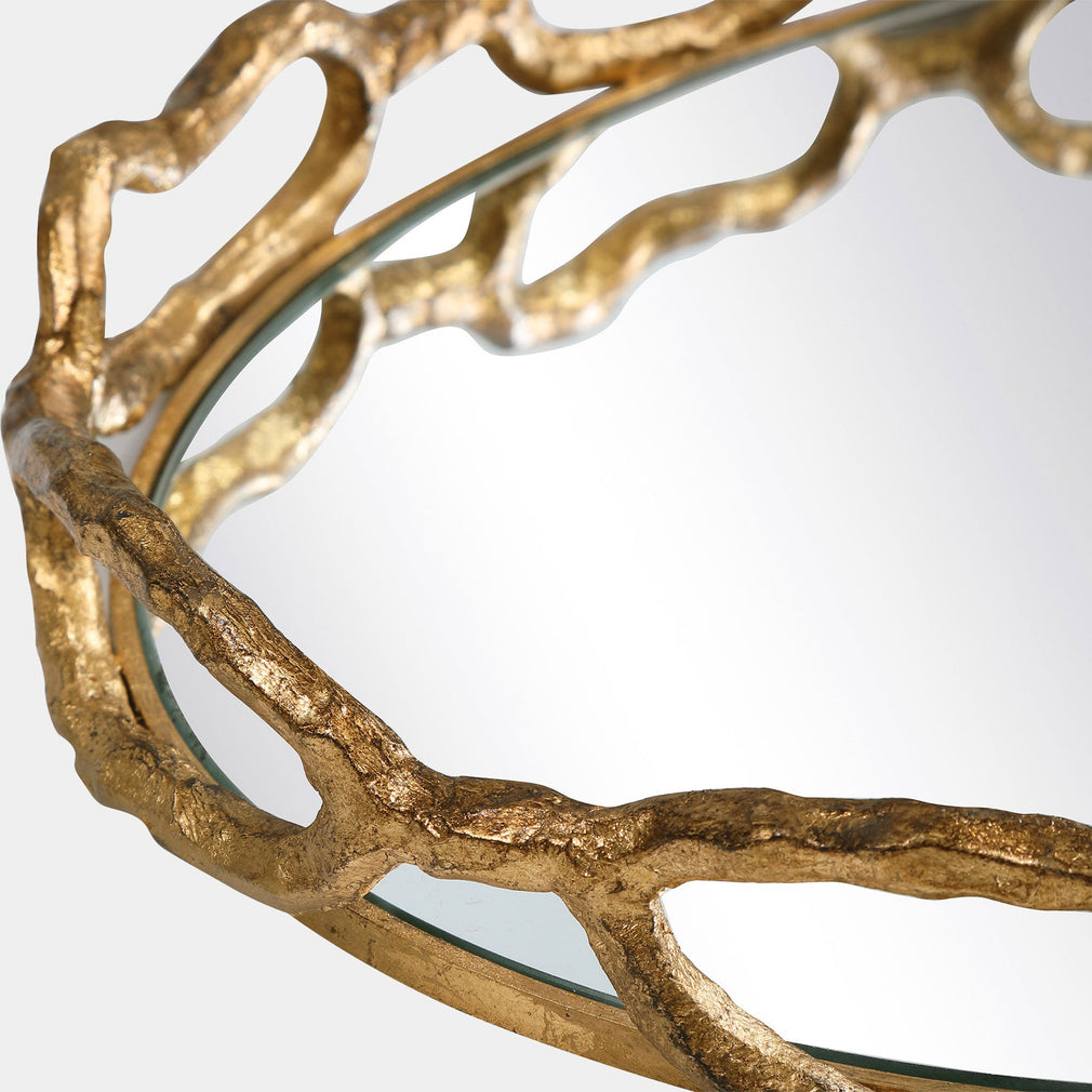 Halo Gold Mirrored - Decorative Tray