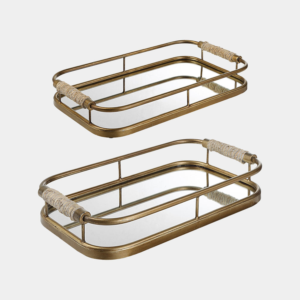 Riviera Gold - Decorative Trays, Set of 2