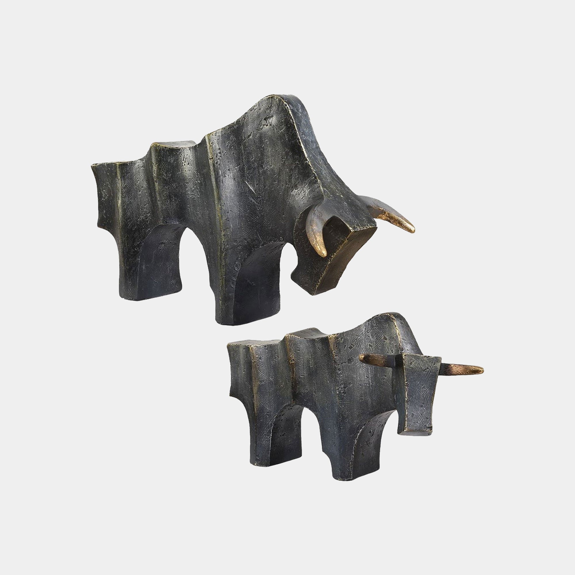 Toro Black - Bull Sculptures, Set of 2