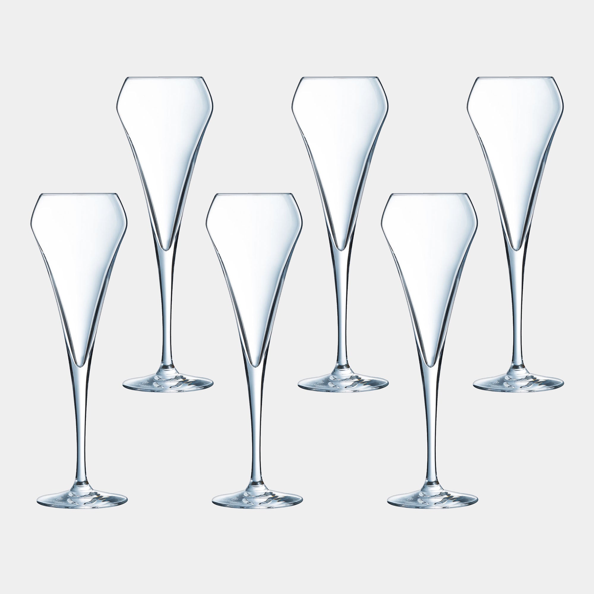 Chef & Sommelier Open Up - Effervescent Champagne Flutes, Set of 6