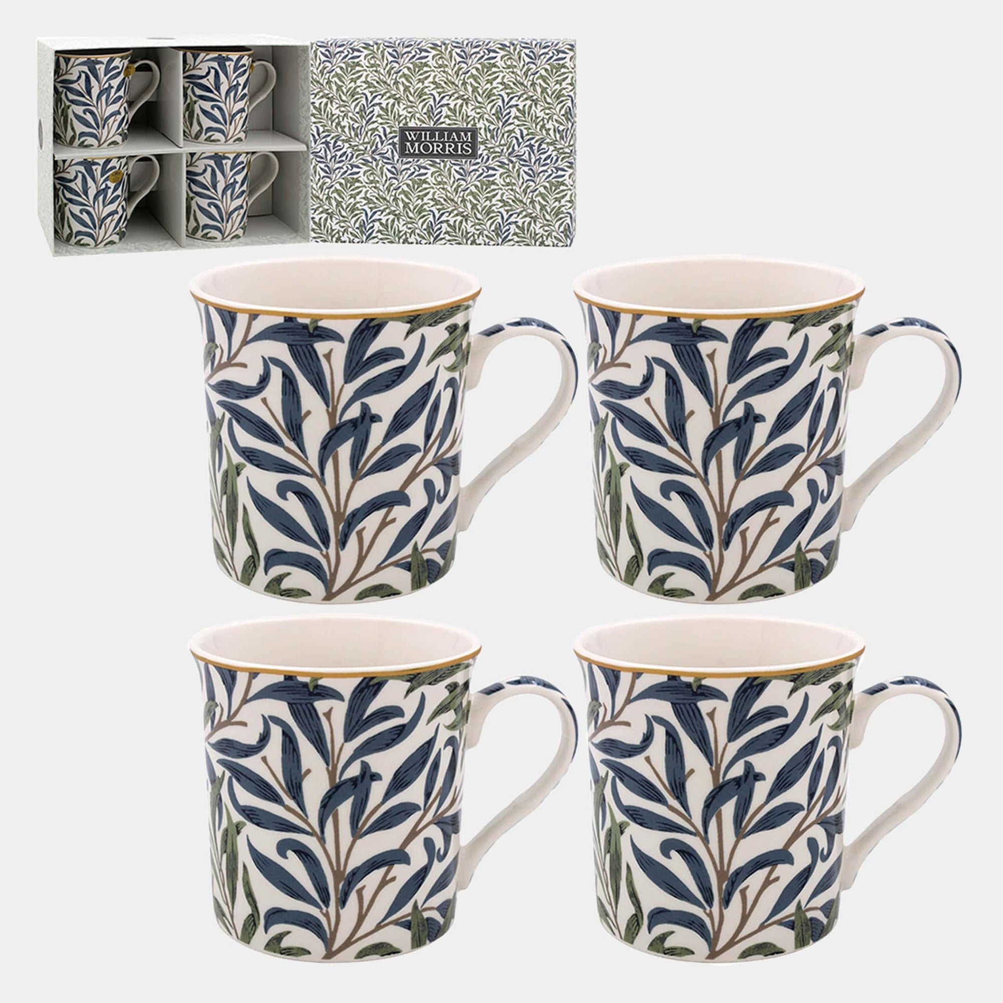 William Morris Willow Bough - Mugs, Set of 4