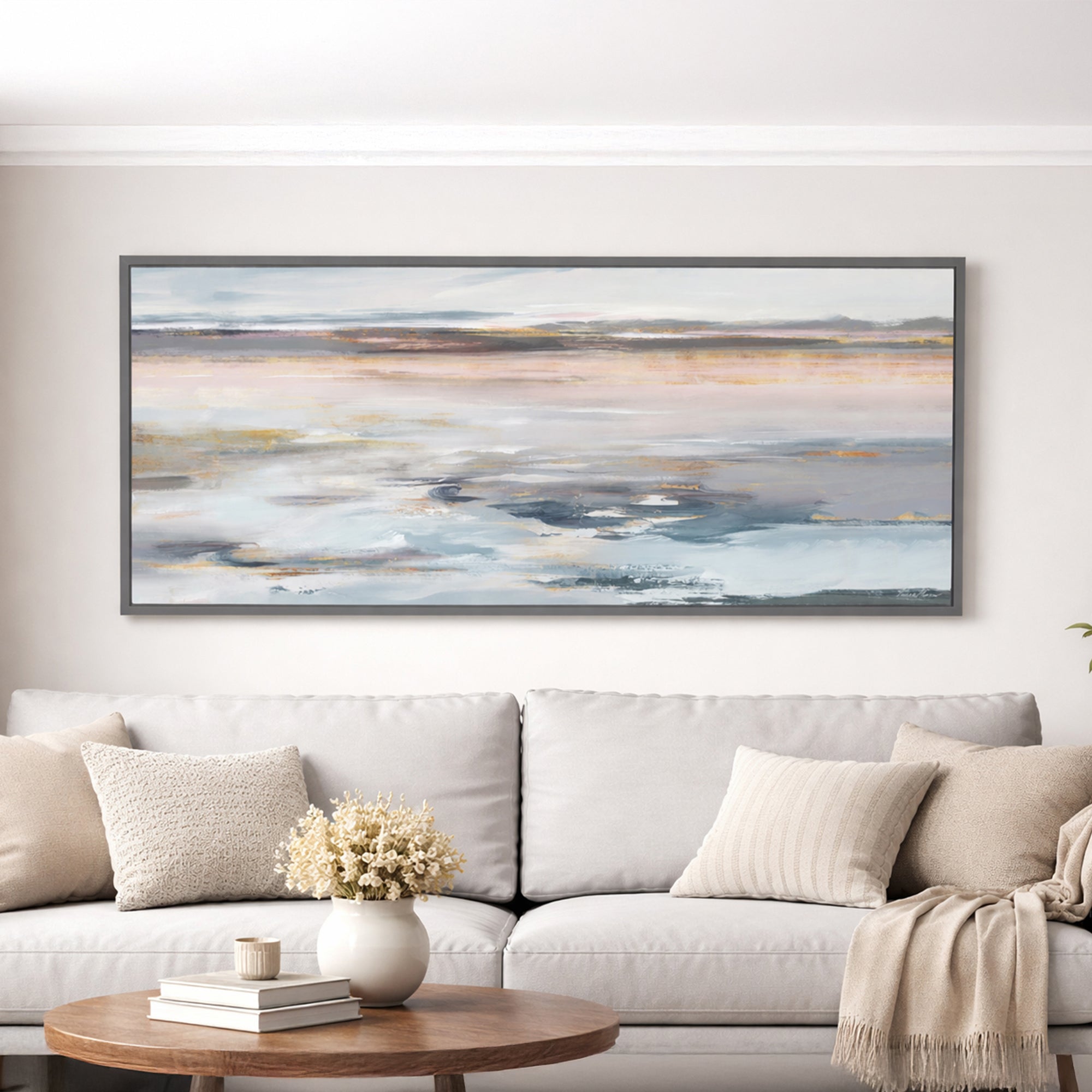Even Tide - Framed Canvas Wall Art
