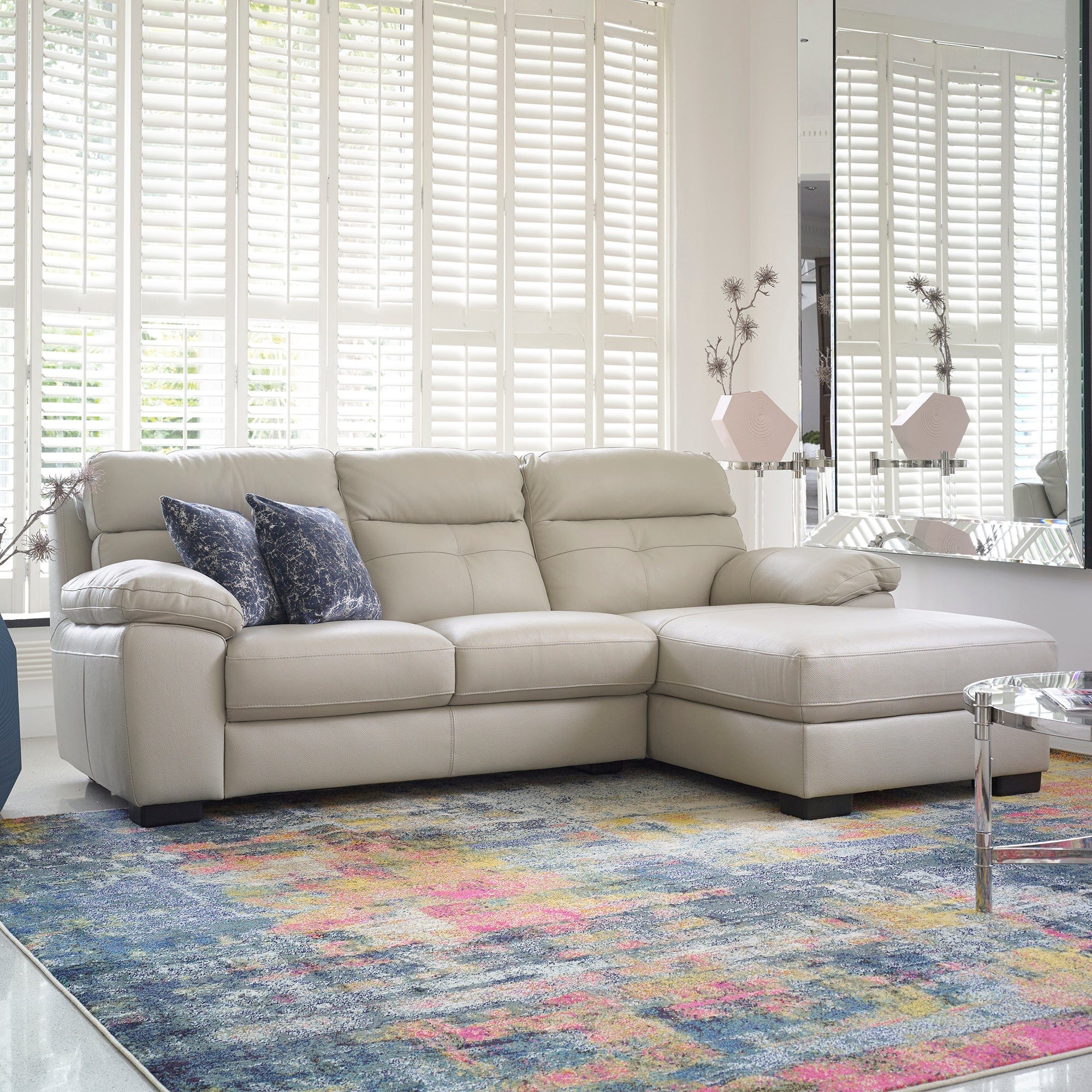 Trapani - Storage Footstool, Leather