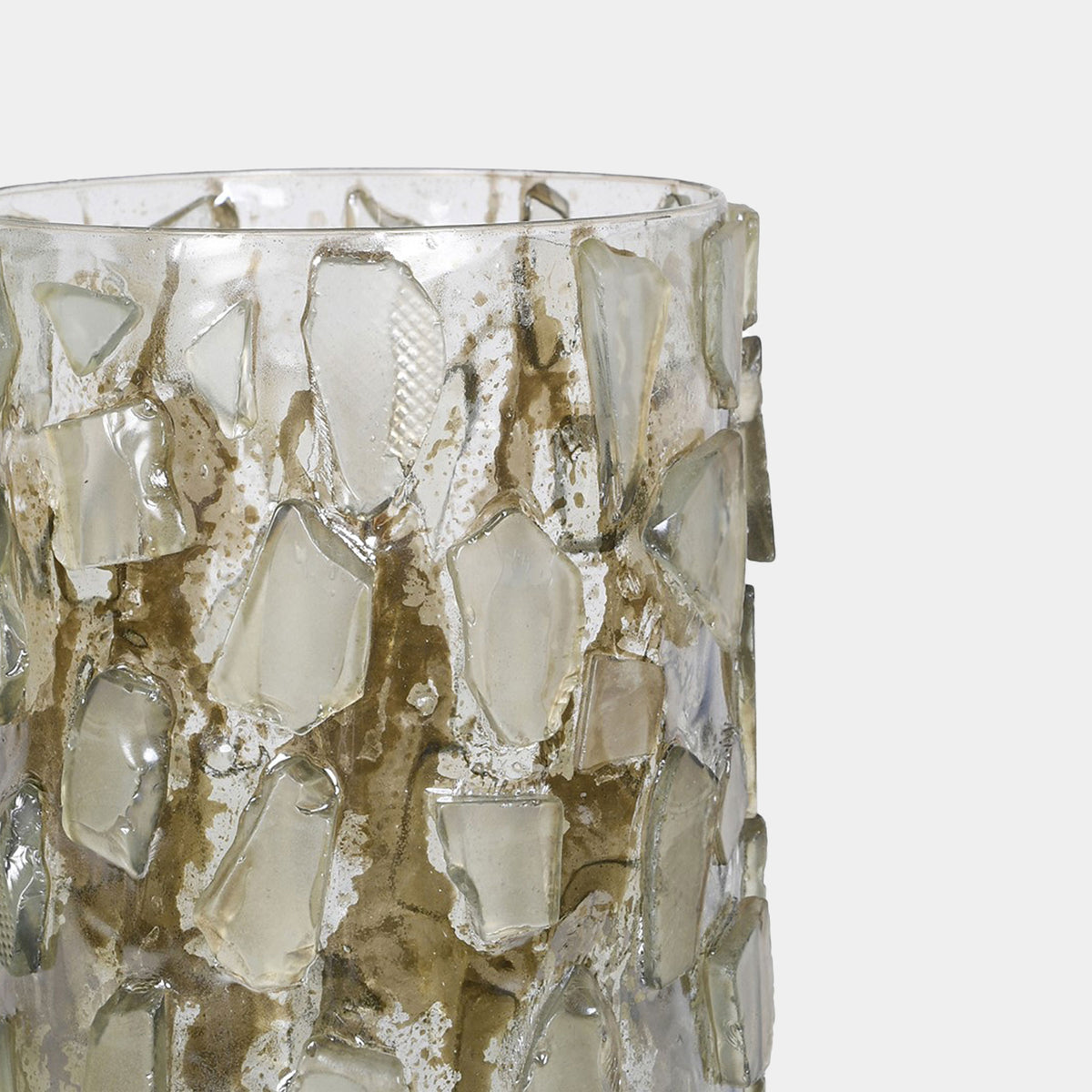 Mercury Mosaic - Lantern Candle Holders Champagne Glass, Set of 2