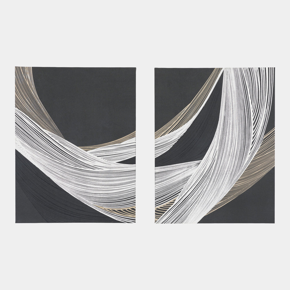 Curve Appeal - Canvas Wall Art, Set of 2