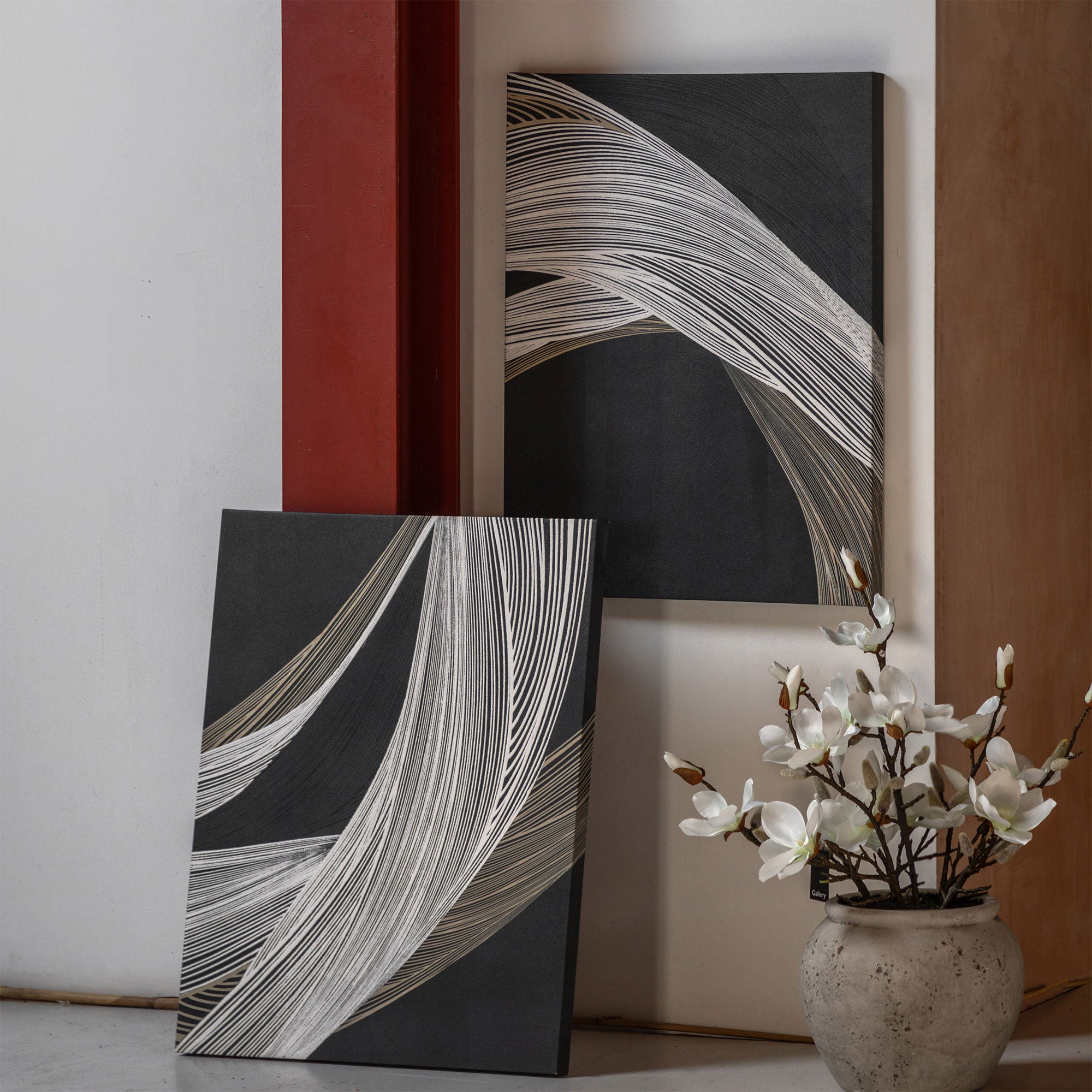 Curve Appeal - Canvas Wall Art, Set of 2