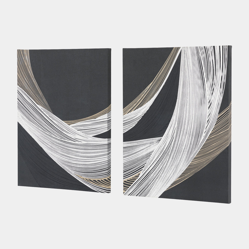 Curve Appeal - Canvas Wall Art, Set of 2