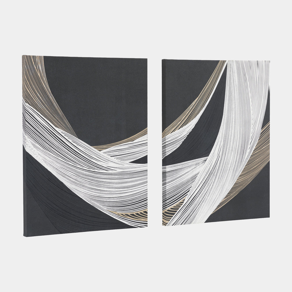 Curve Appeal - Canvas Wall Art, Set of 2