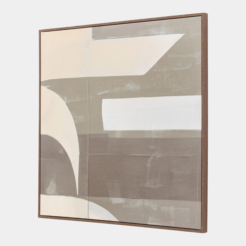 Concreta Abstract - Framed Canvas Wall Art