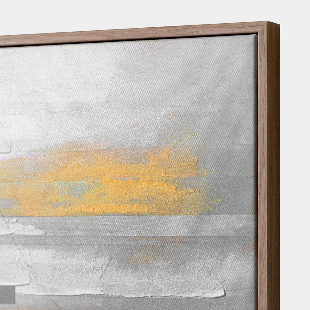 Modern Sunset - Framed Canvas Wall Art, Set of 2