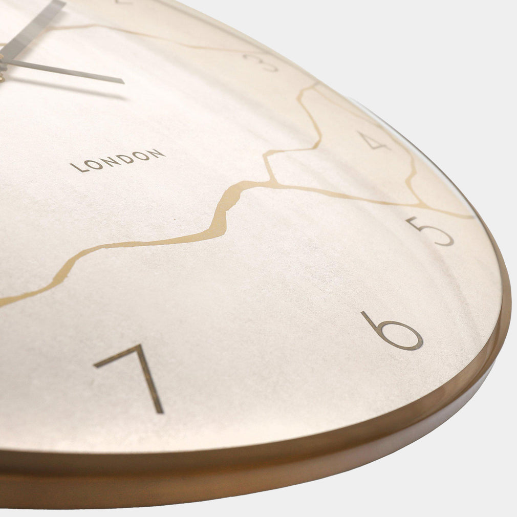 Oyster - Wall Clock, Beige