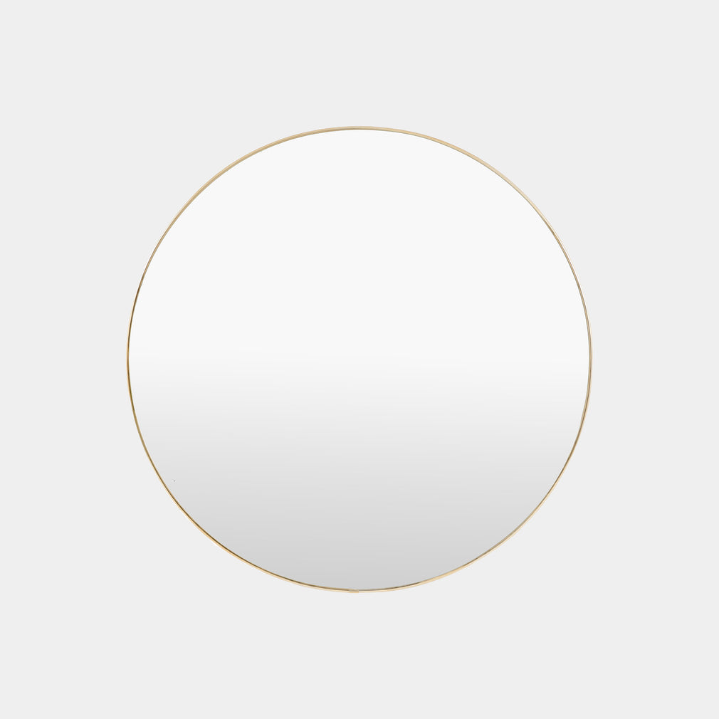 Chambord Gold - Round Wall Mirror