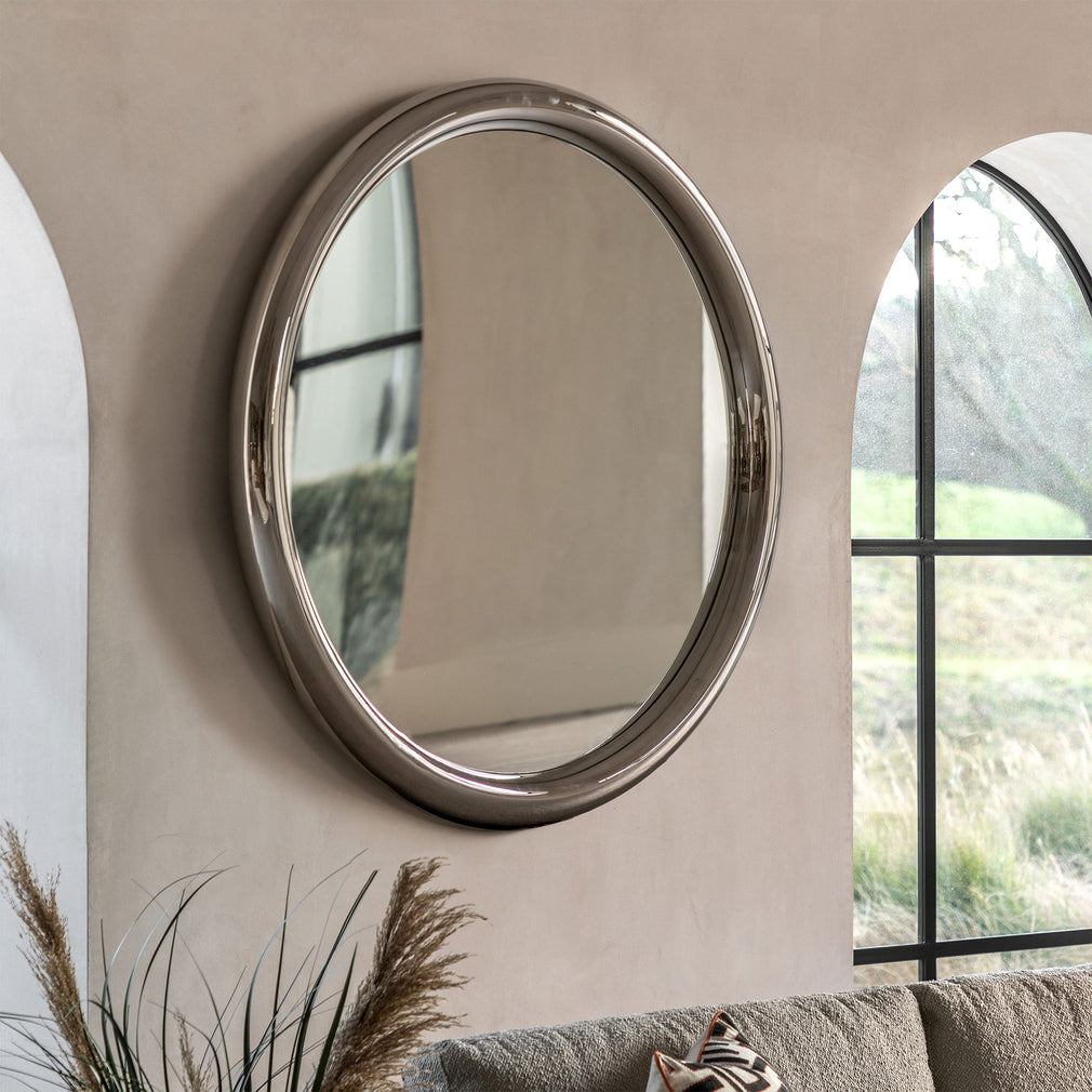 Versailles Silver - Wall Mirror, Round