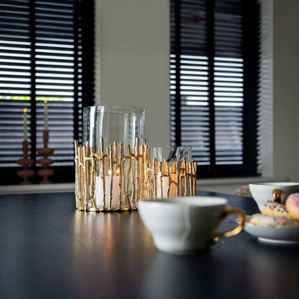 Loretta - Gold Candle Holder