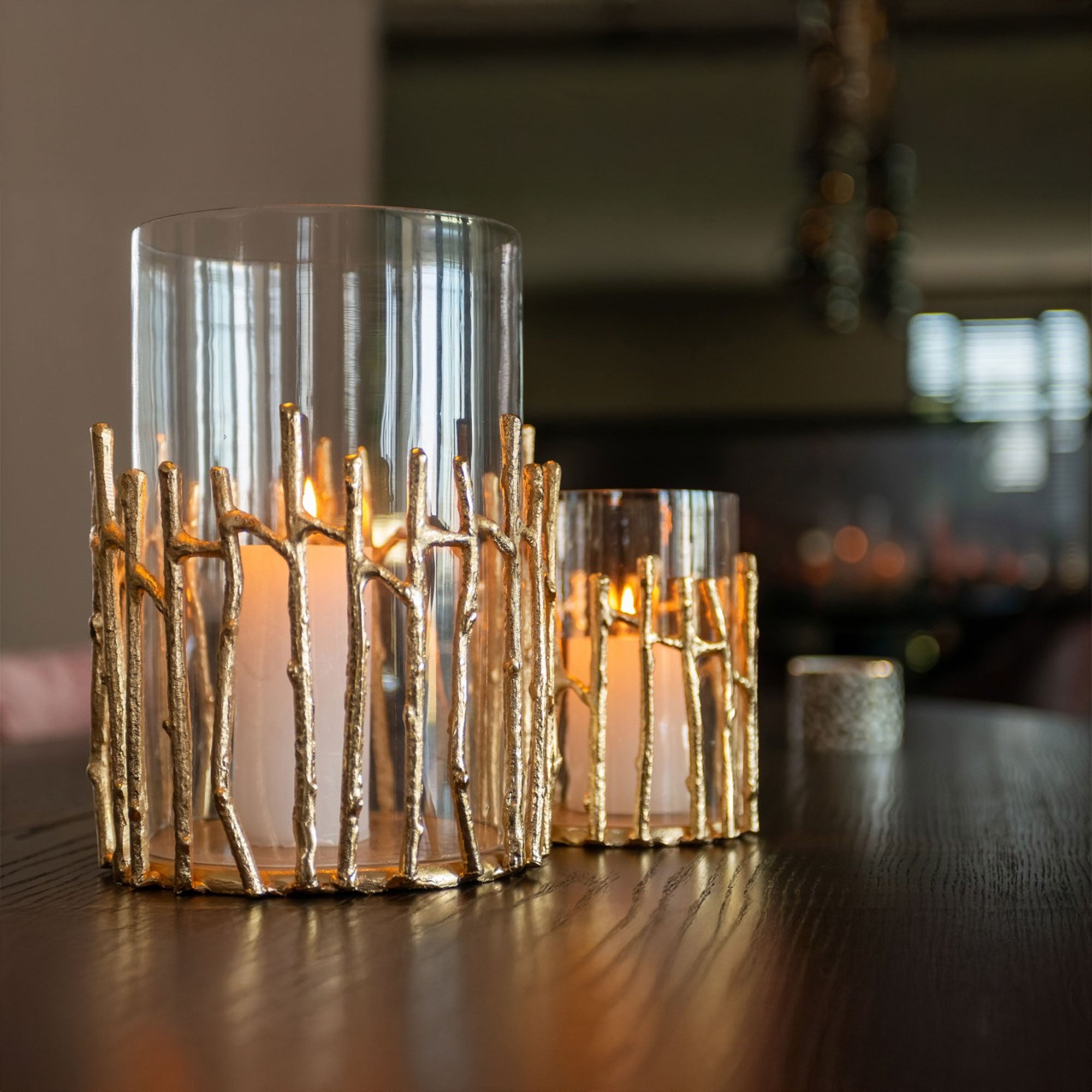 Loretta - Gold Candle Holder