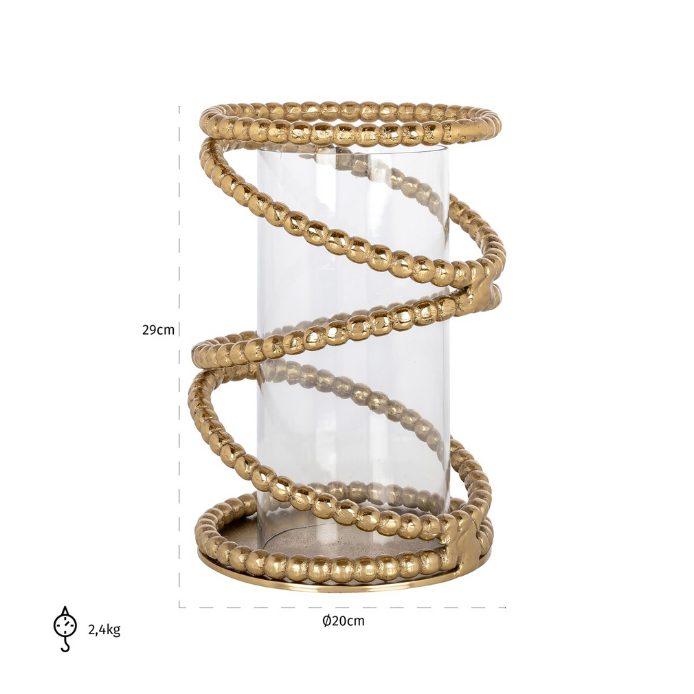 Lydia - Brushed Gold Candle