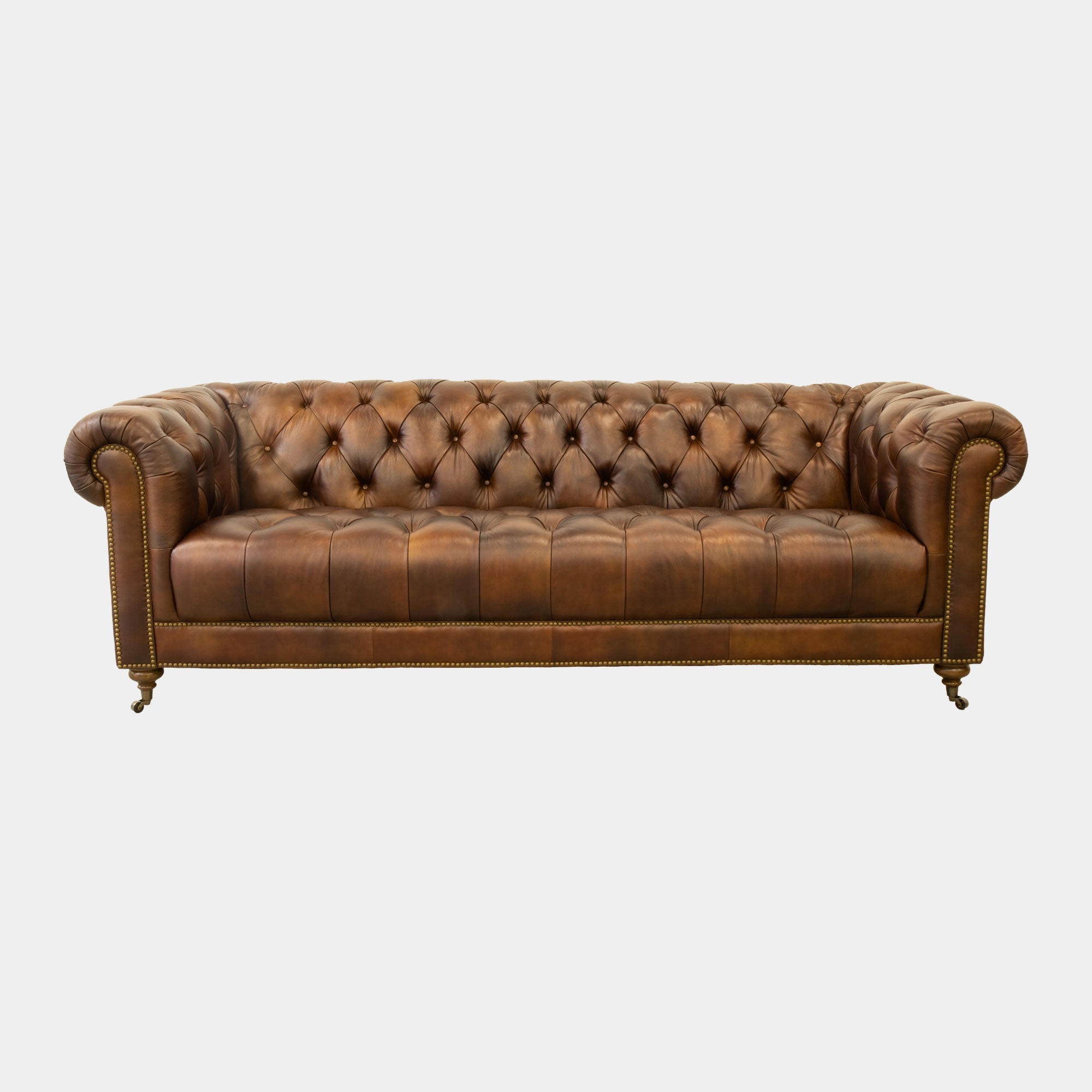 Blenheim - 4 Seat Sofa In Vinted Cherryburn Leather