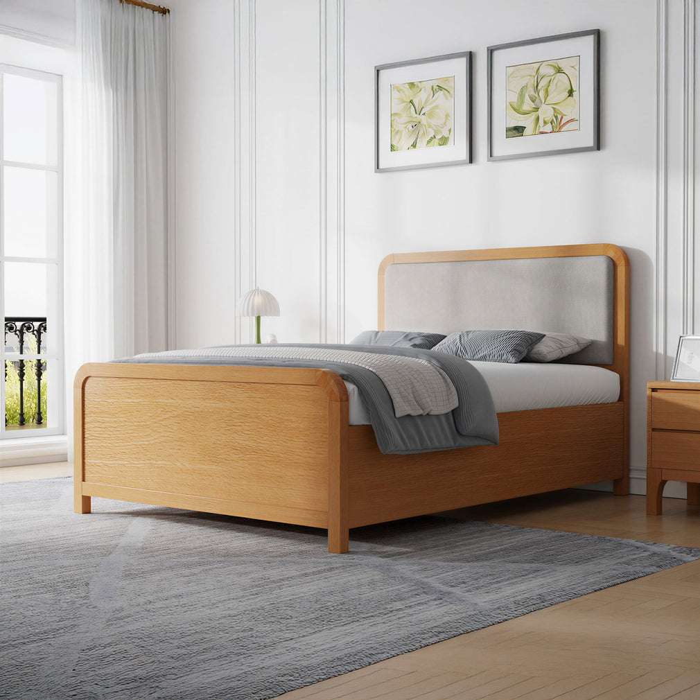 Warrington - Ottoman Bedframe, Curved Headboard