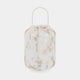 Aurelia - Candle Lantern, White & Gold Confetti, Large