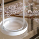 Aurelia - Candle Lantern, White & Gold Confetti, Large