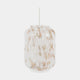 Aurelia - Candle Lantern, White & Gold Confetti, Large