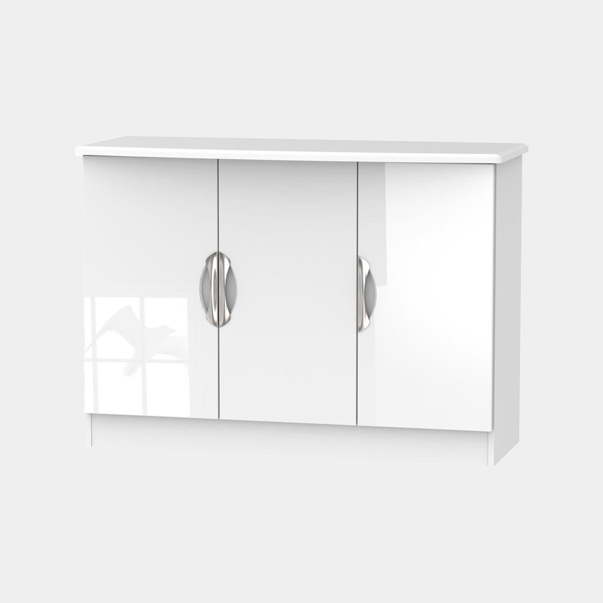 Cornell - 3 Door Sideboard, High Gloss White