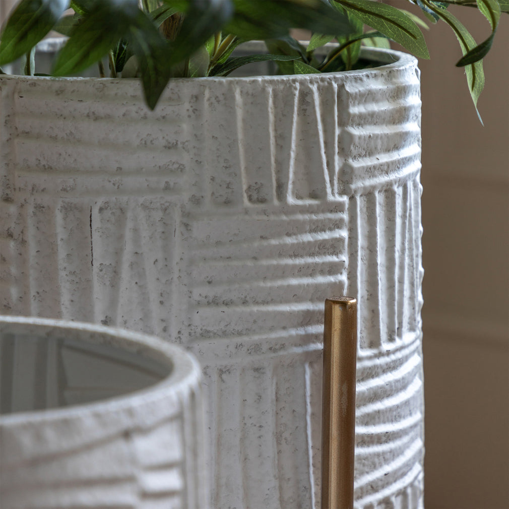 Luxe Geo - Neutral Garden Planters, Set of 2