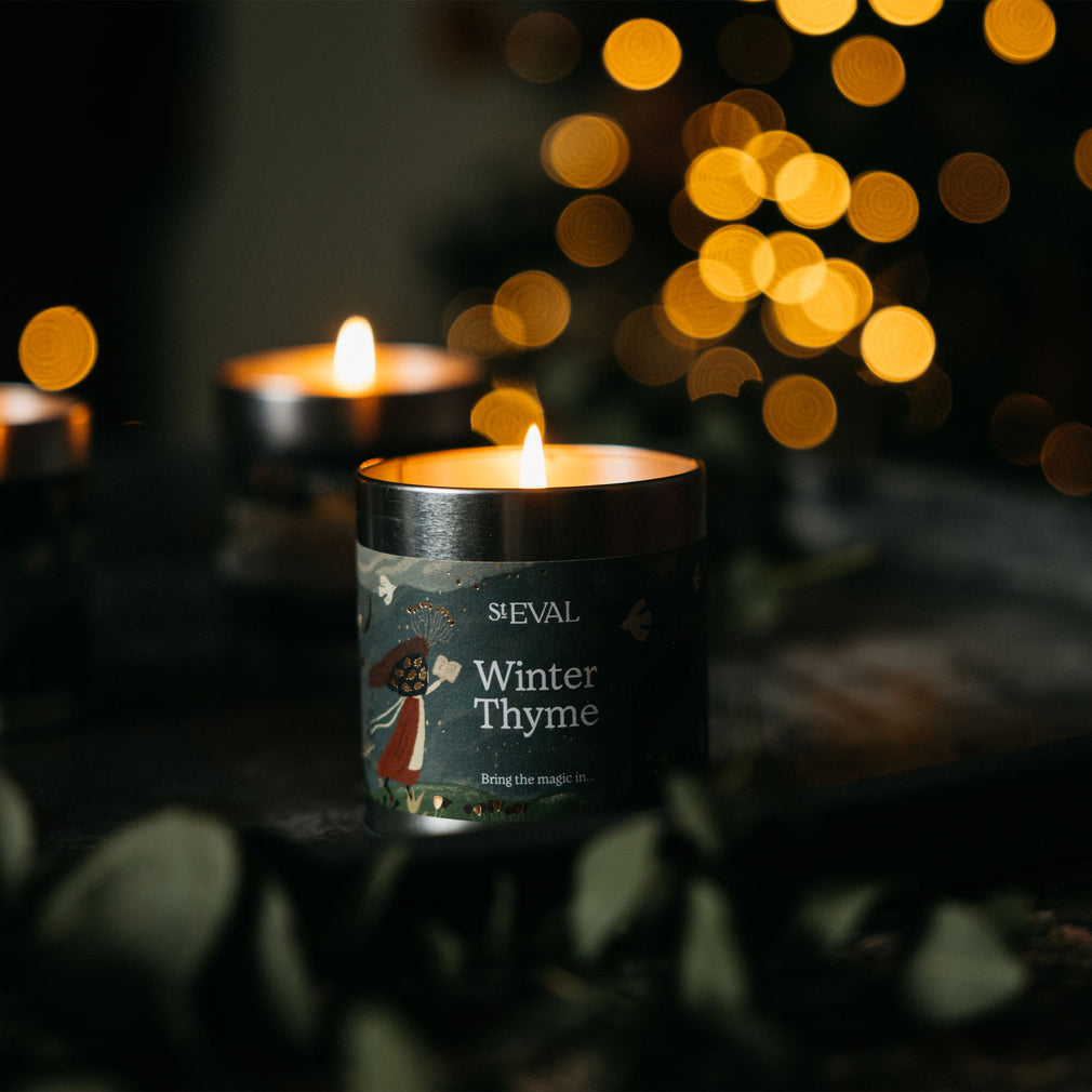 St Eval Winter Thyme - Festive Candle Set