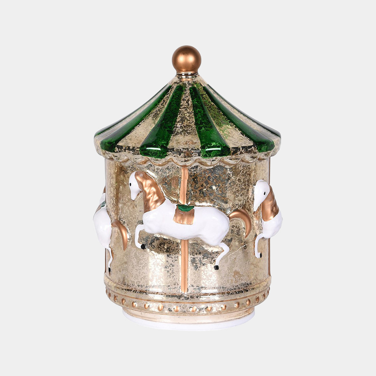 Christmas Carousel Ornament - Light Up Festive Decoration