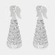 Silver Angel Christmas Ornaments - Set of 2 Festive Decorations