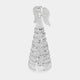 Silver Angel Christmas Ornaments - Set of 2 Festive Decorations