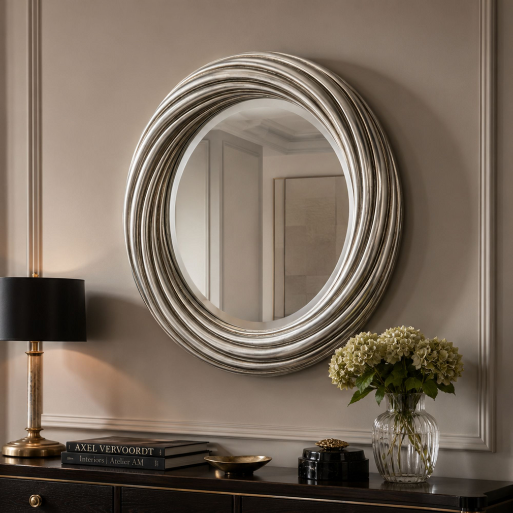 Meridian Silver - Wall Mirror, Round
