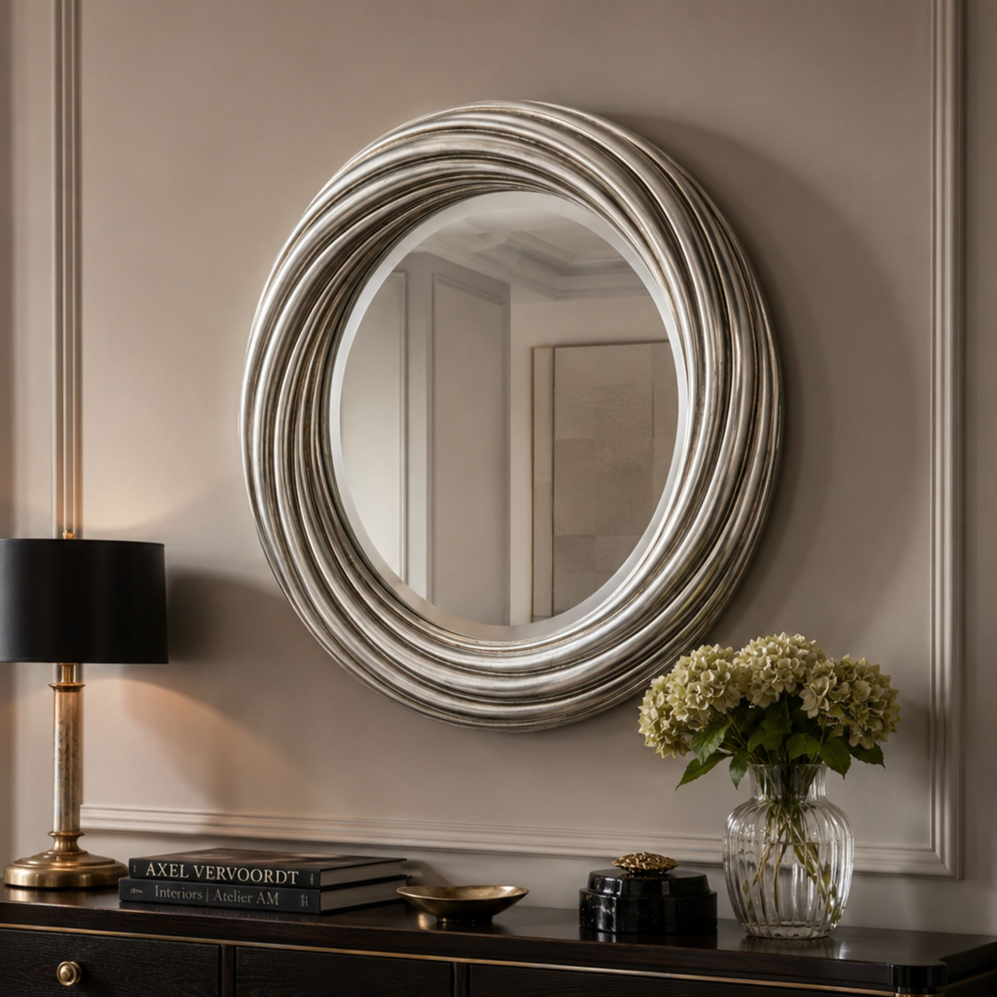 Meridian Silver - Wall Mirror, Round