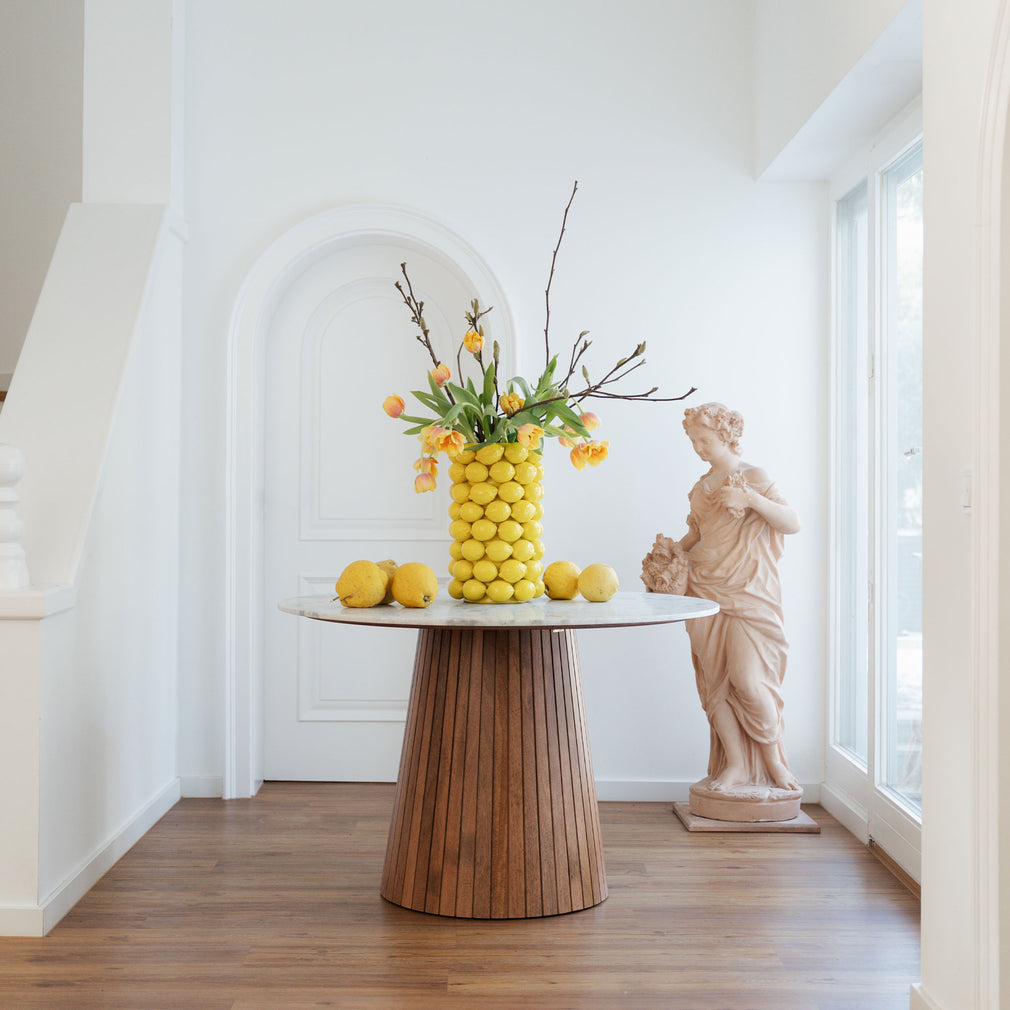 Lemon - Porcelain Vase, Yellow