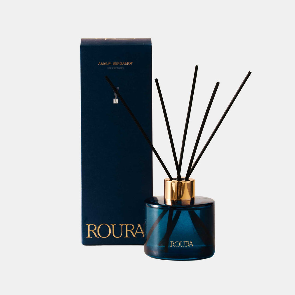 Roura Amalfi - Bergamot, Mandarin, Sea Breeze Candle & Reed Diffuser Set