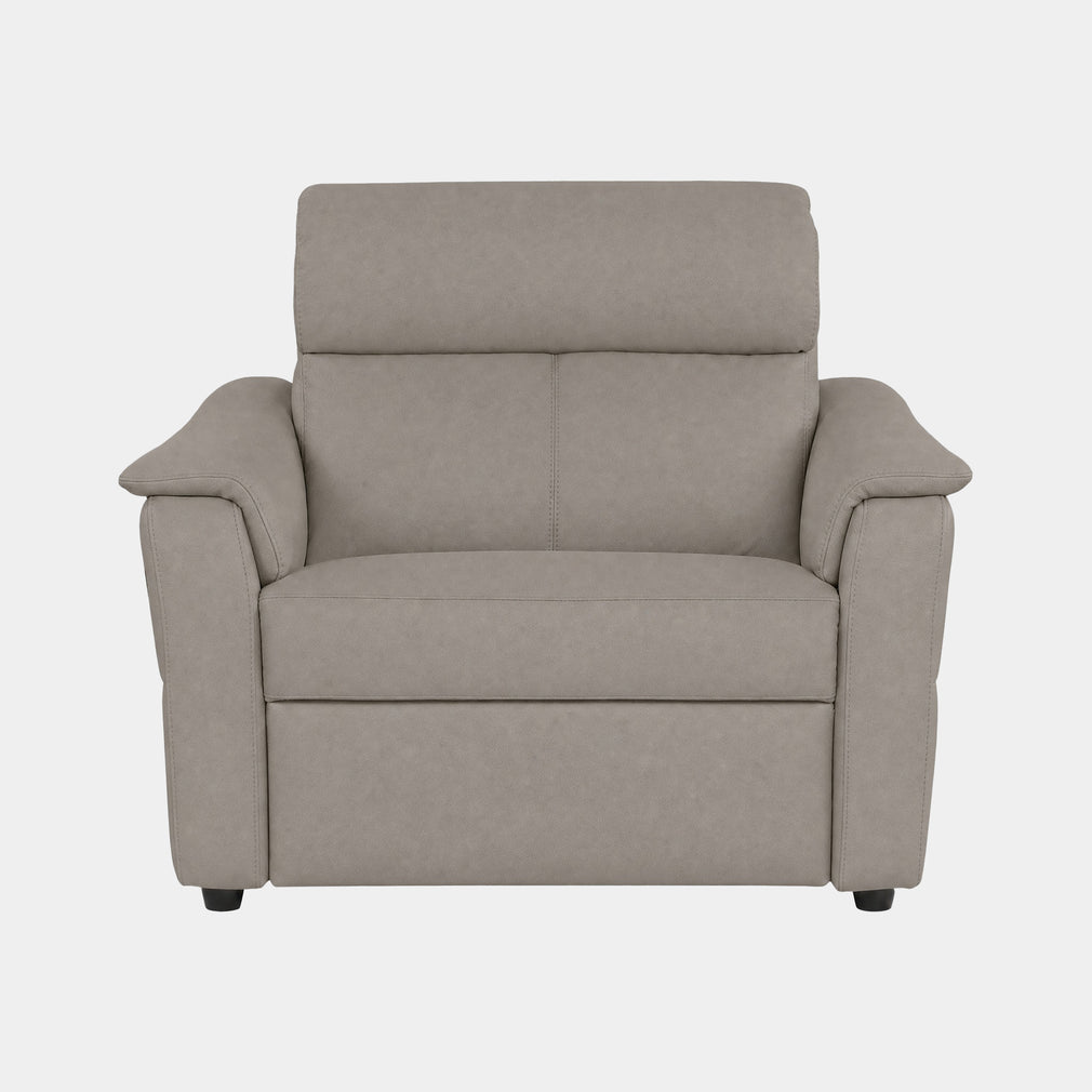 Rimini - Power Recliner Chair With Adjustable Headrest & Lumbar In Taupe Leather