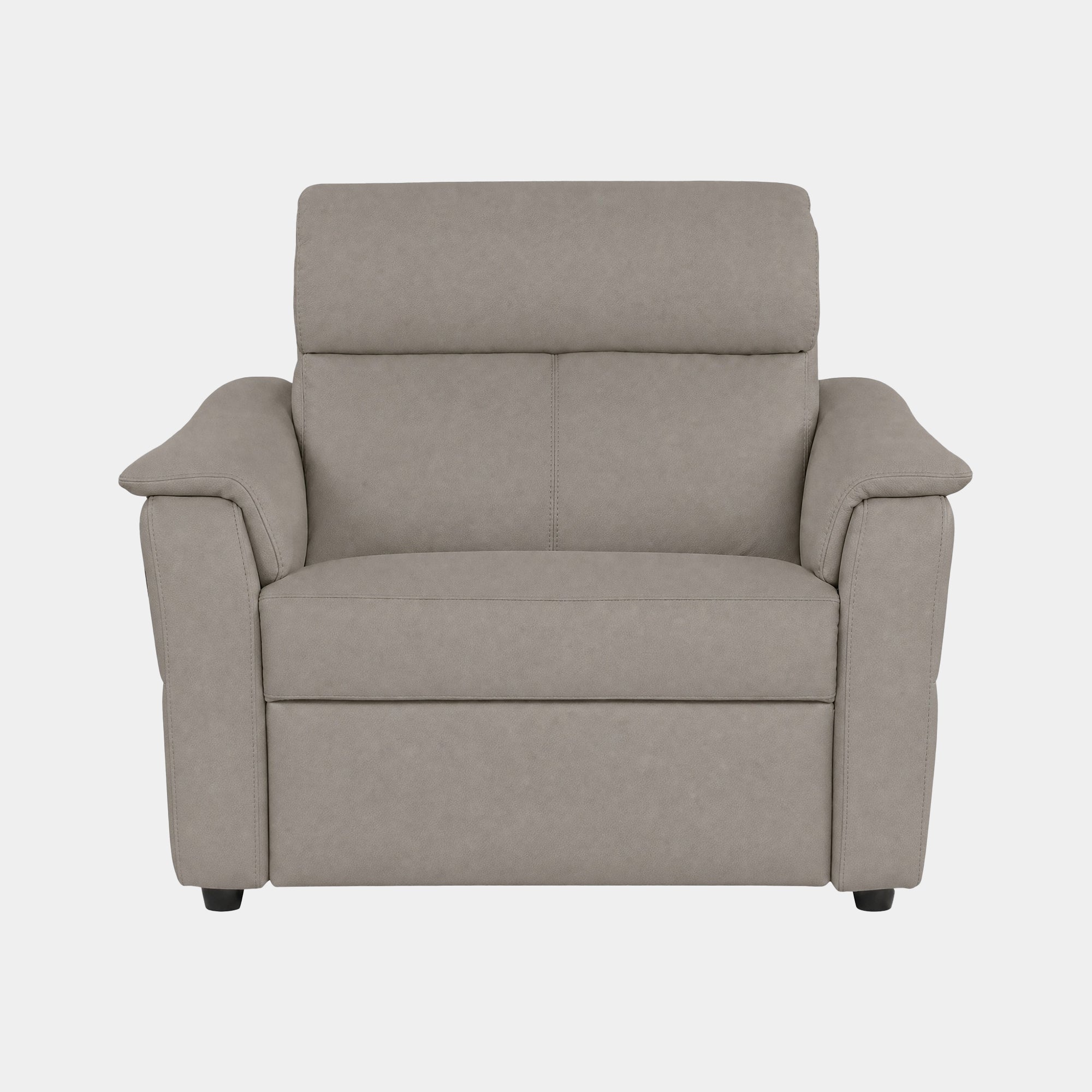 Rimini - Power Recliner Chair With Adjustable Headrest & Lumbar In Taupe Leather