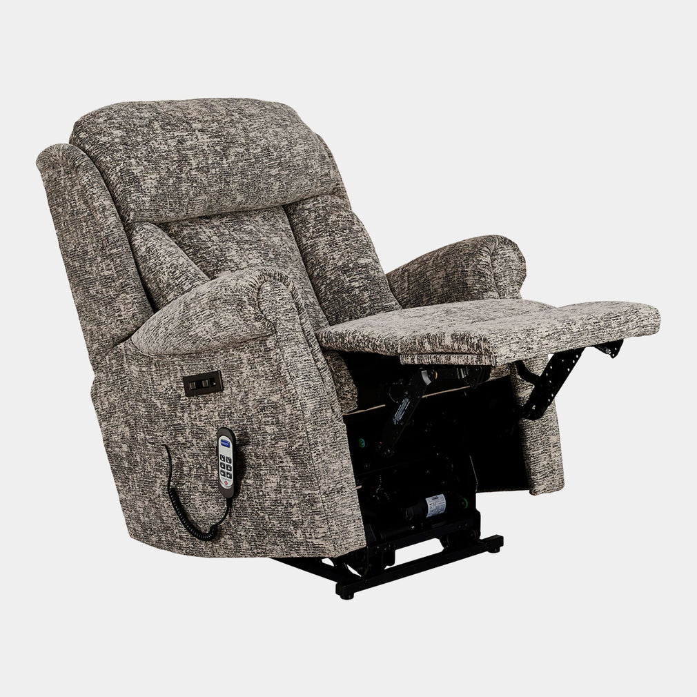 Bibury - Grande Single Motor Recliner Chair, Fabric
