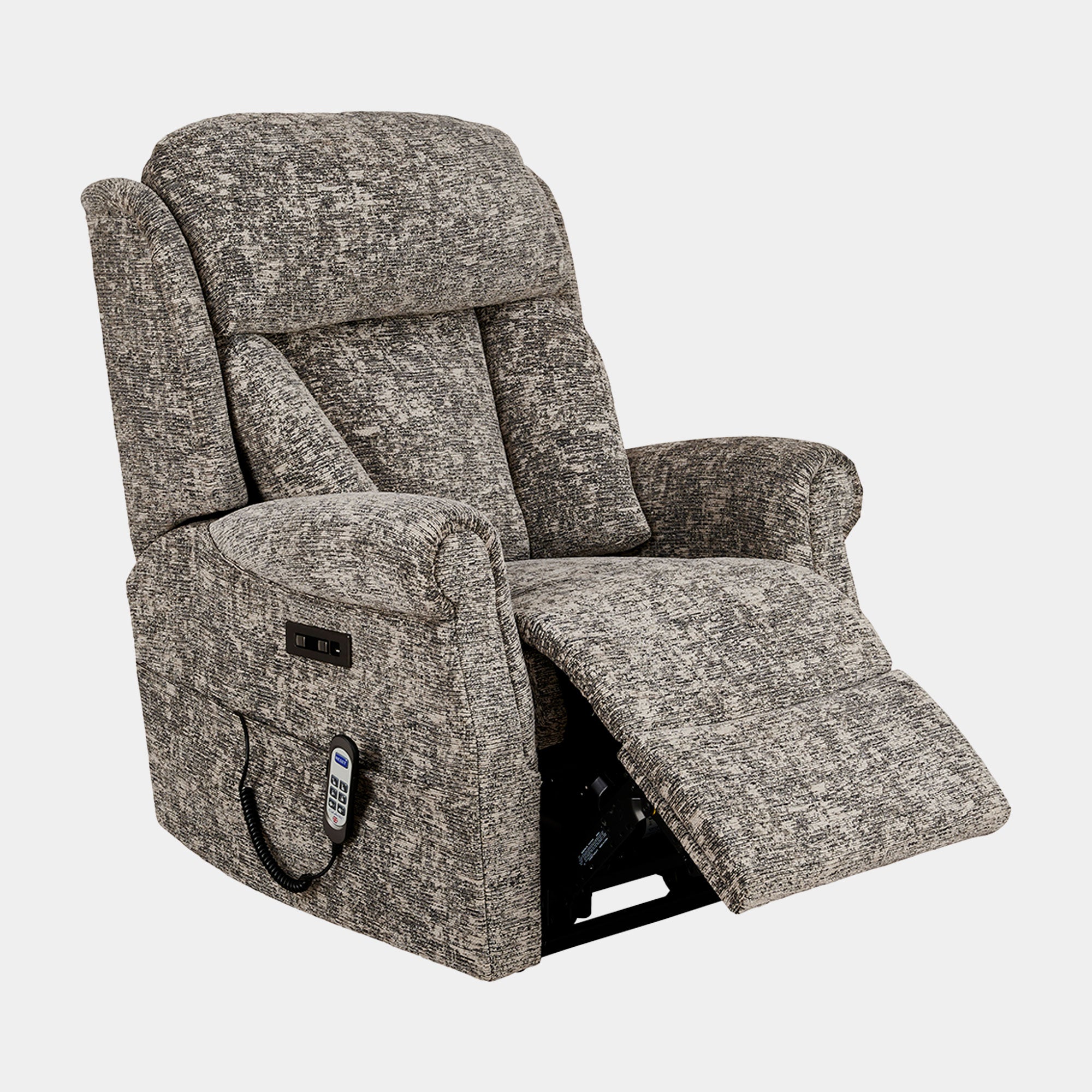 Bibury - Grande Single Motor Recliner Chair, Fabric