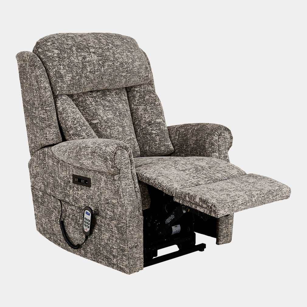 Bibury - Grande Single Motor Recliner Chair, Fabric